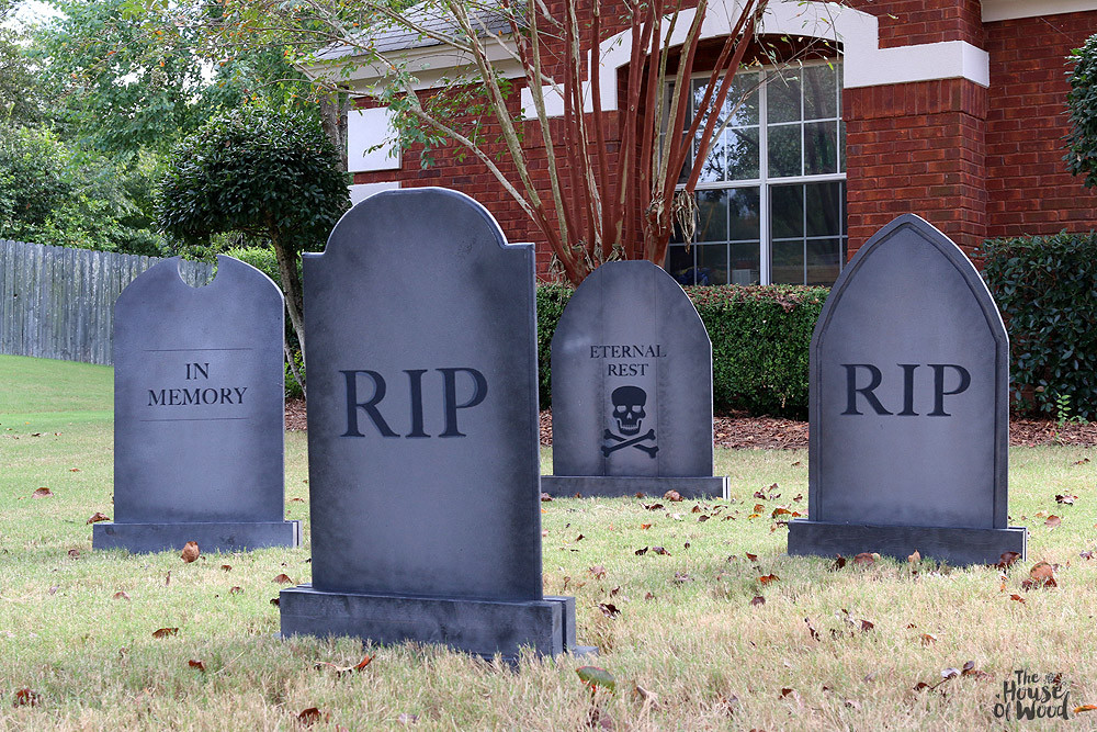 Best ideas about DIY Halloween Tombstones
. Save or Pin DIY Halloween Lawn Gravestones – The House of Wood Now.