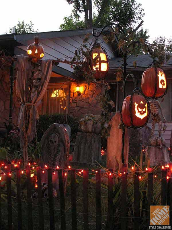 Best ideas about DIY Halloween Yard Decorations
. Save or Pin 19 Easy and Spooky DIY Lights for Halloween Night Now.