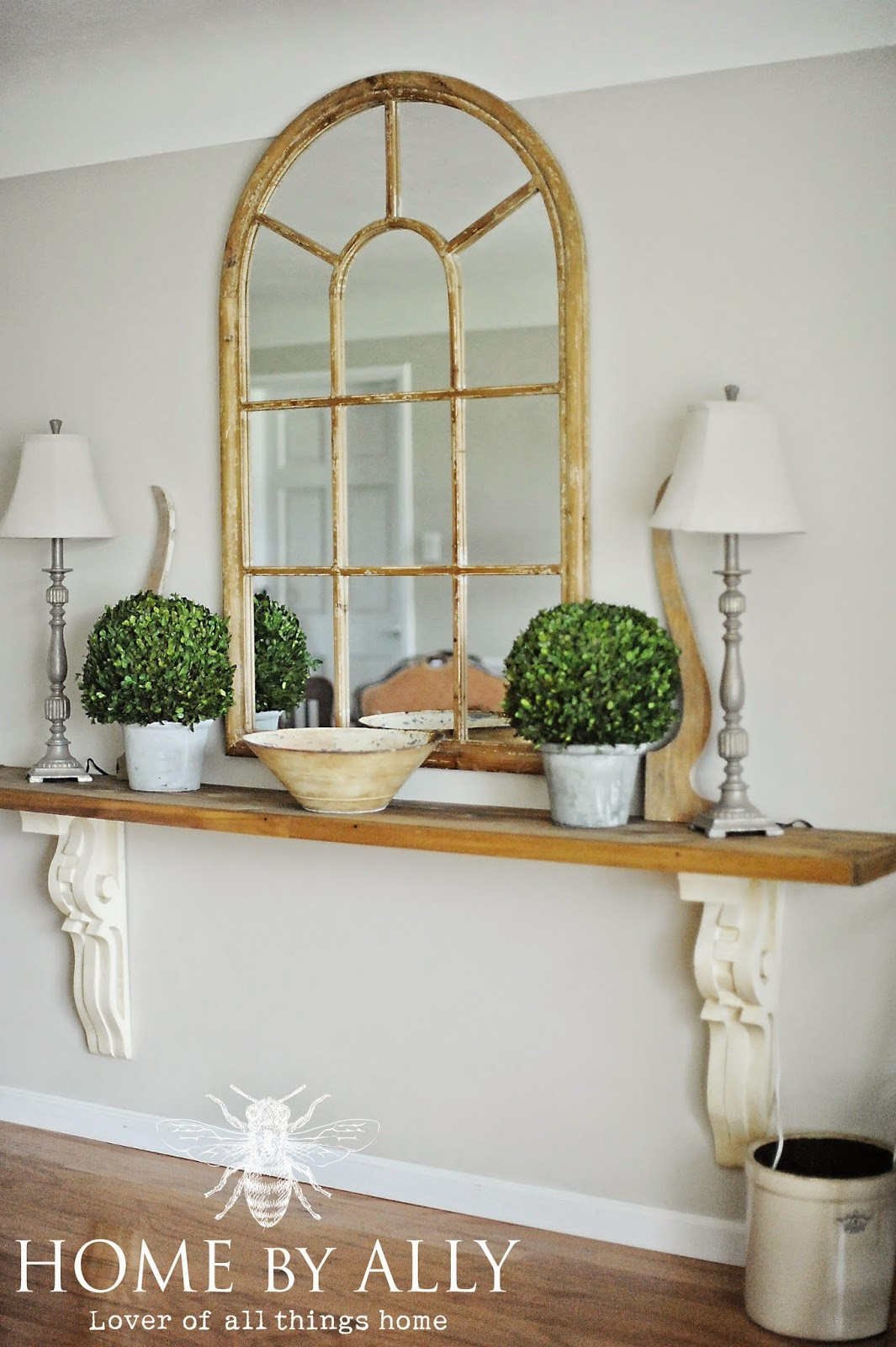 Best ideas about DIY Hallway Table
. Save or Pin Home by Ally DIY Entryway Table using corbels Now.