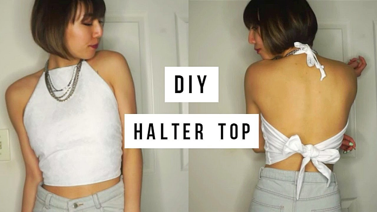 Best ideas about DIY Halter Top
. Save or Pin DIY Easy Tie Back Halter Top Now.