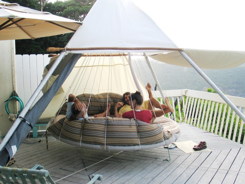 Best ideas about DIY Hammock Bed
. Save or Pin Swing Bed Made From Recycled Trampoline – The Owner Now.