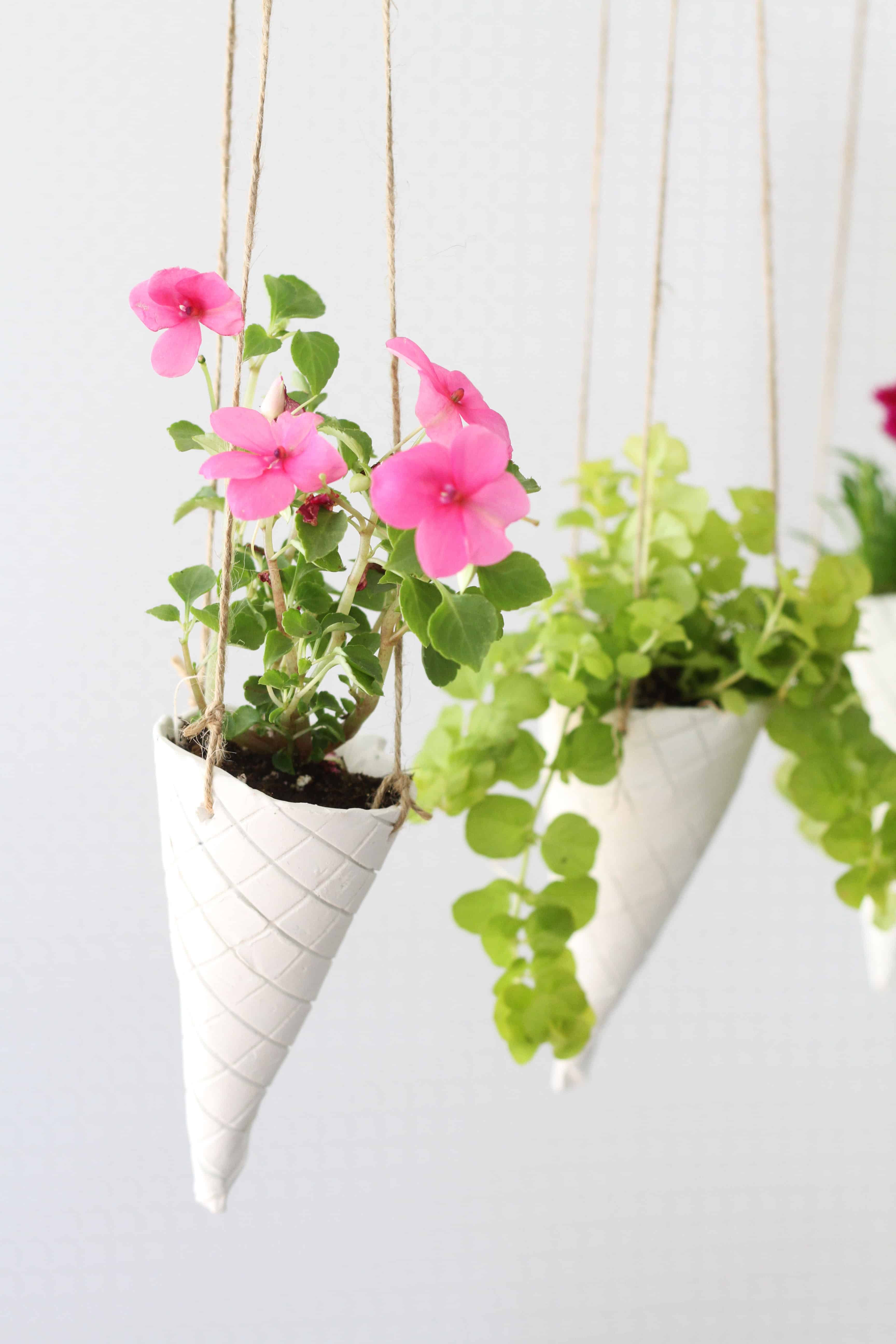 Best ideas about DIY Hanging Planter
. Save or Pin Ice Cream Cone DIY Hanging Planters Now.