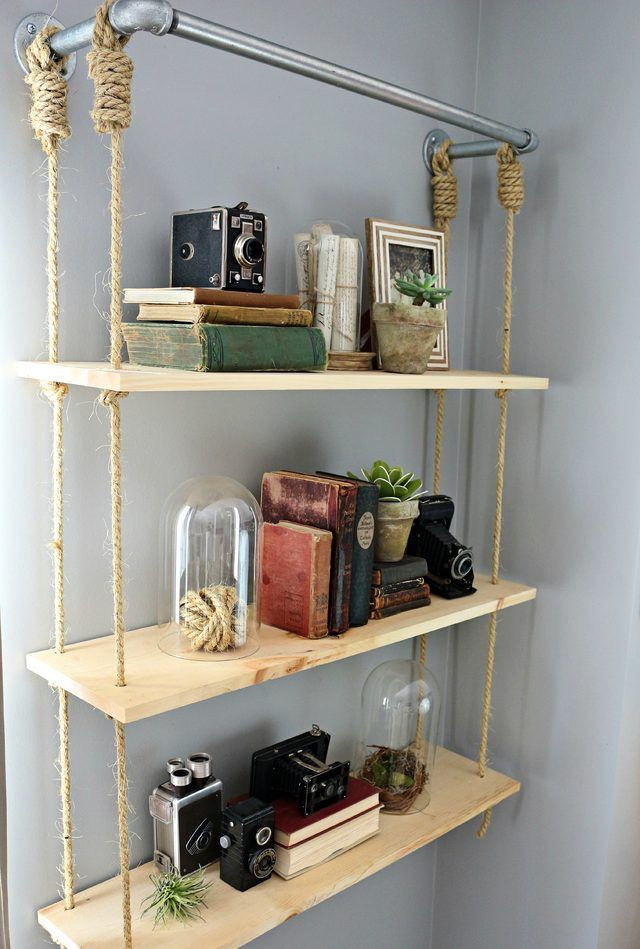 Best ideas about DIY Hanging Shelves
. Save or Pin 25 best ideas about Hanging Shelves on Pinterest Now.
