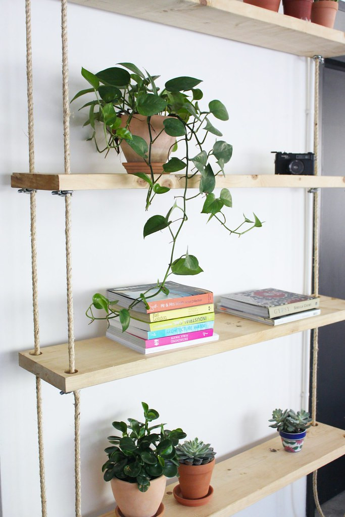 Best ideas about DIY Hanging Shelves
. Save or Pin DIY Hanging Rope Shelves Now.