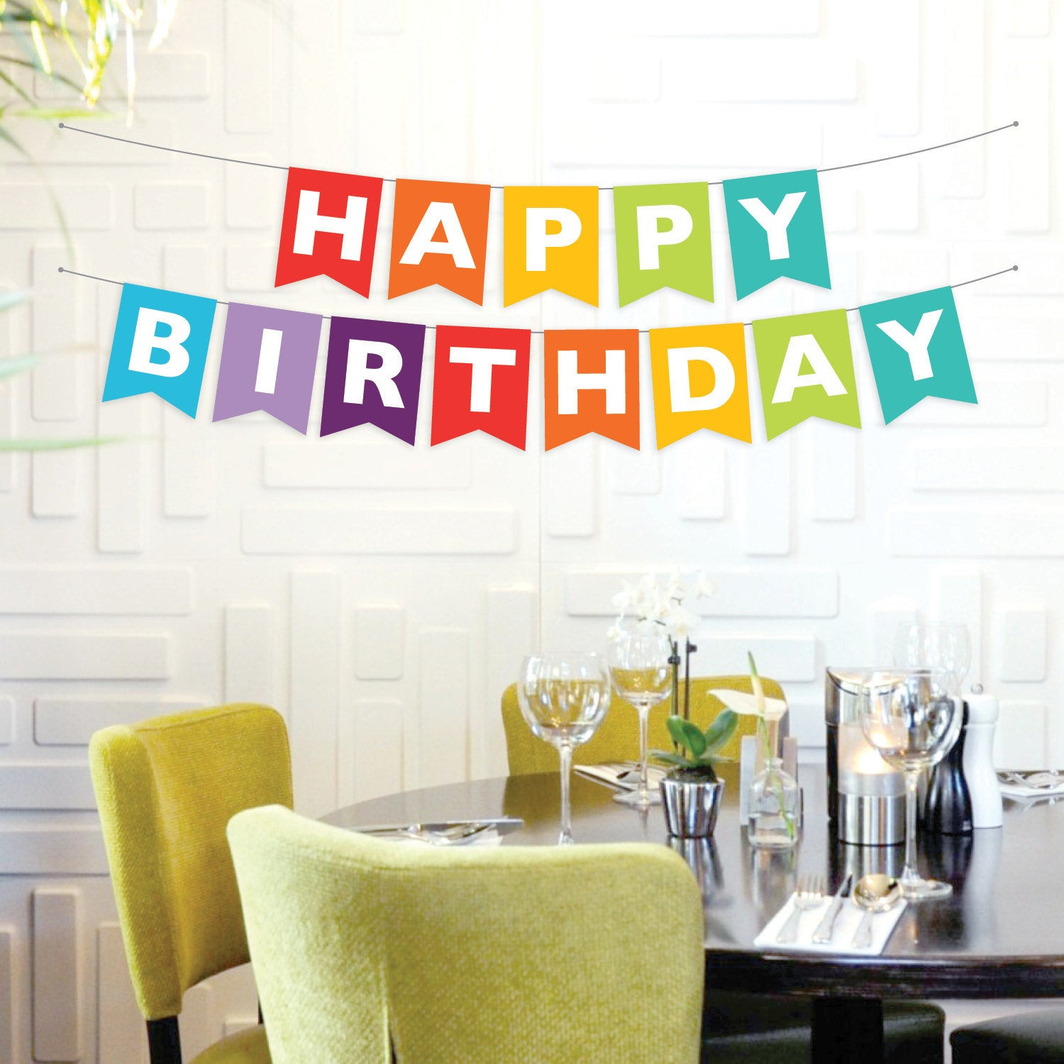 Best ideas about DIY Happy Birthday Banner
. Save or Pin Instant Download Happy Birthday Banner Rainbow Birthday Now.