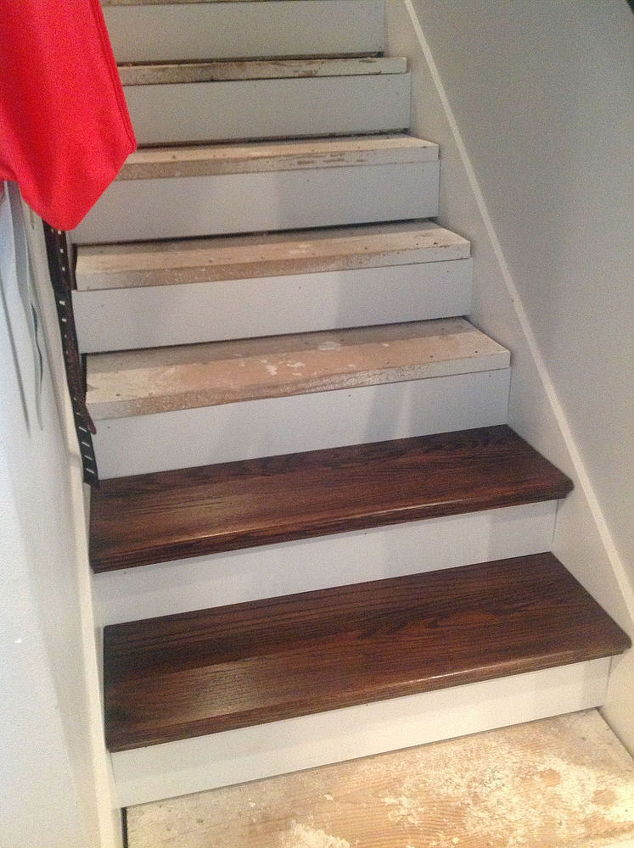Best ideas about DIY Hardwood Stairs
. Save or Pin From Carpet to Wood Stairs Redo Cheater Version Now.