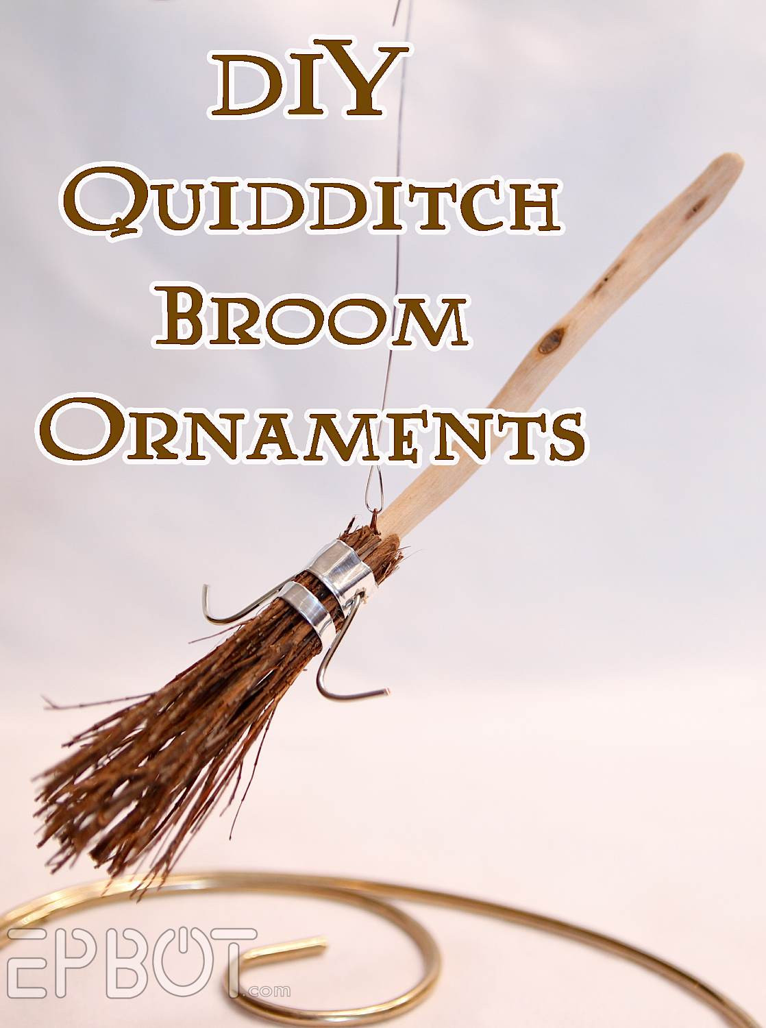 Best ideas about DIY Harry Potter Broom
. Save or Pin EPBOT DIY Harry Potter Quidditch Broom Ornaments Now.