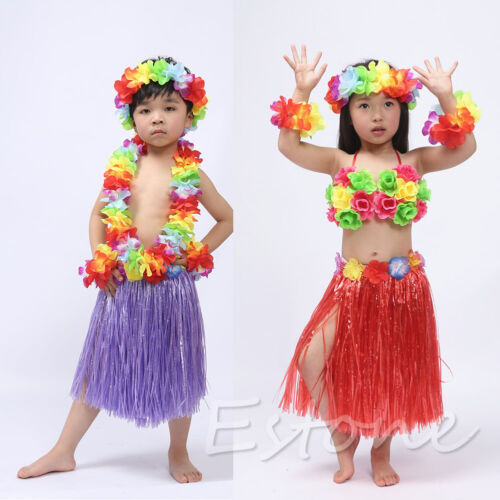 Best ideas about DIY Hawaiian Costume
. Save or Pin Kids Flower Grass Skirt Party Dress Hawaiian Hula Beach Now.