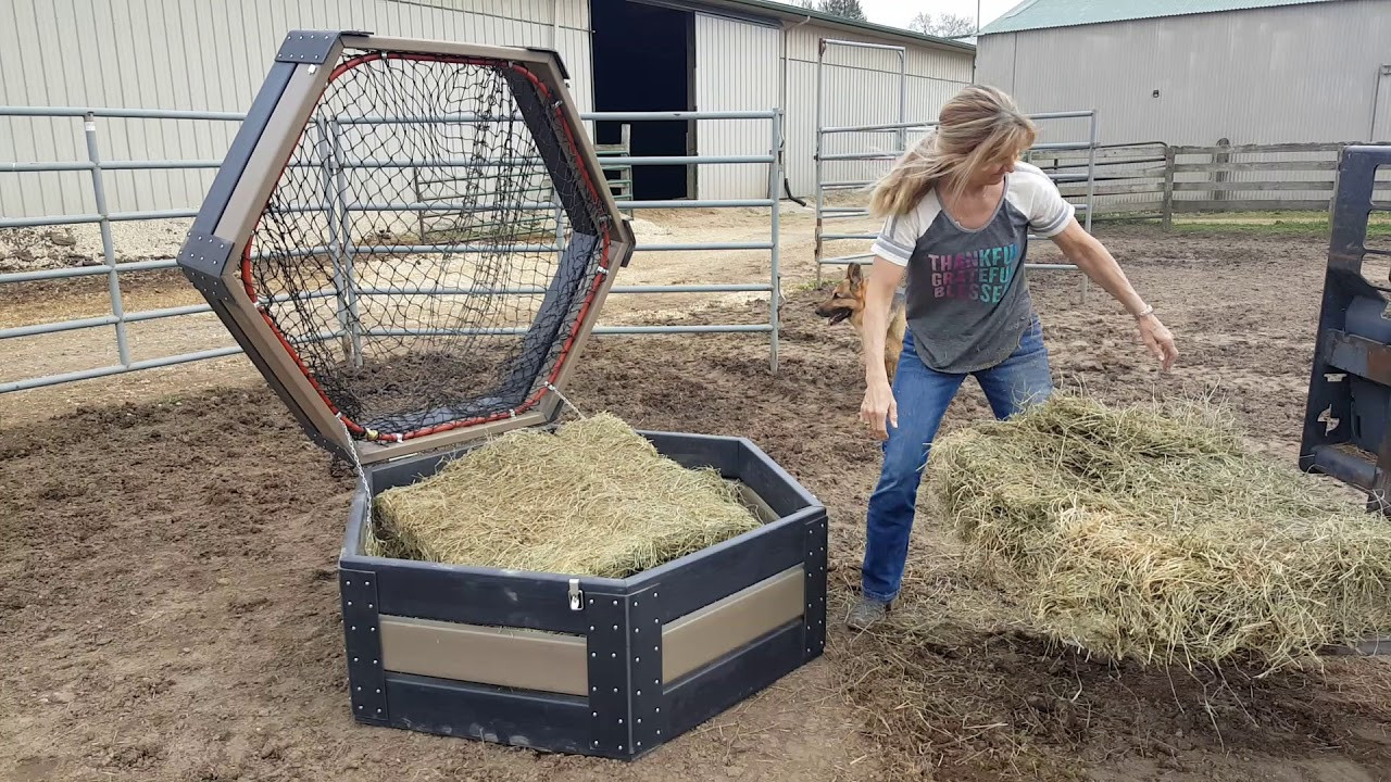 Best ideas about DIY Hay Feeder
. Save or Pin DIY HDPE Hexagon hay feeder Now.