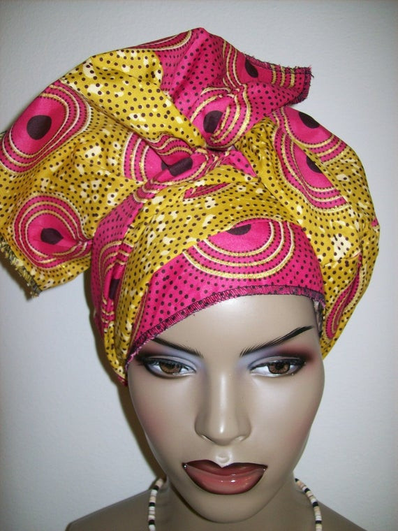 Best ideas about DIY Head Wraps
. Save or Pin African print DIY Head wrap 22x76 African Head Now.