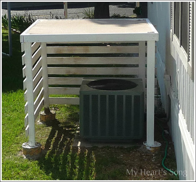 Best ideas about DIY Heat Pump
. Save or Pin My Heart s Song Heat Pump Shelter Shade A Guy s DIY Now.