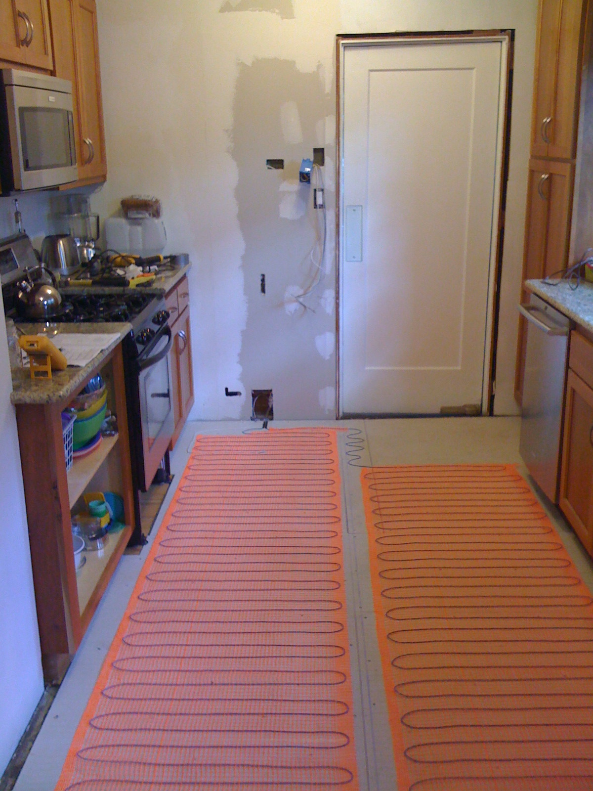 Best ideas about DIY Heated Floors
. Save or Pin Kitchen DIY heated floor and new tile Now.