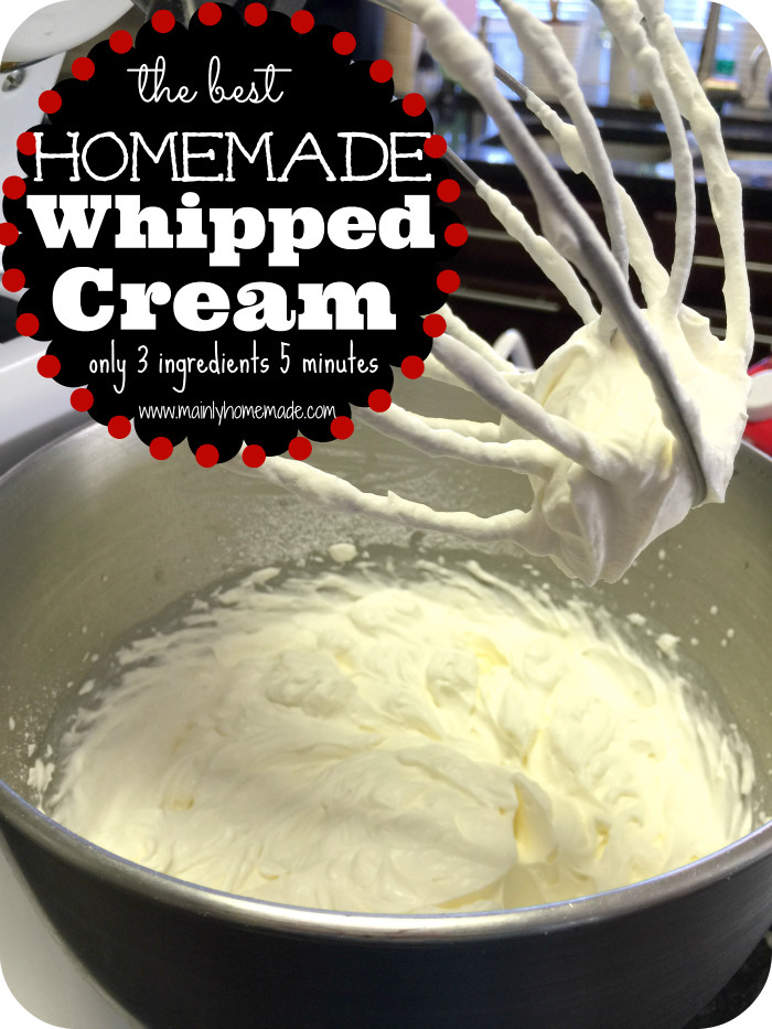 Best ideas about DIY Heavy Cream
. Save or Pin How to Make Homemade Whipped Cream Now.