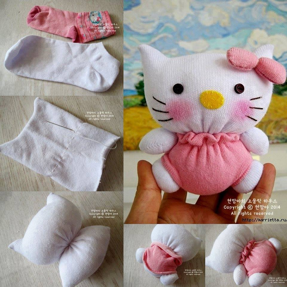 Best ideas about DIY Hello Kitty
. Save or Pin Wonderful DIY Adorable Sock Hello Kitty Now.