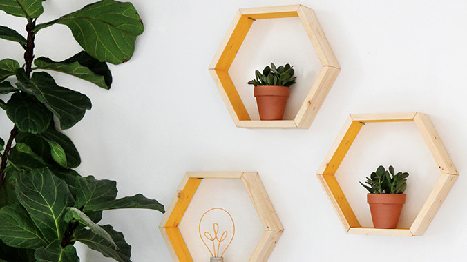 Best ideas about DIY Hexagon Shelves
. Save or Pin How to Build DIY Hexagon Shelves with Minimal Tools and Now.