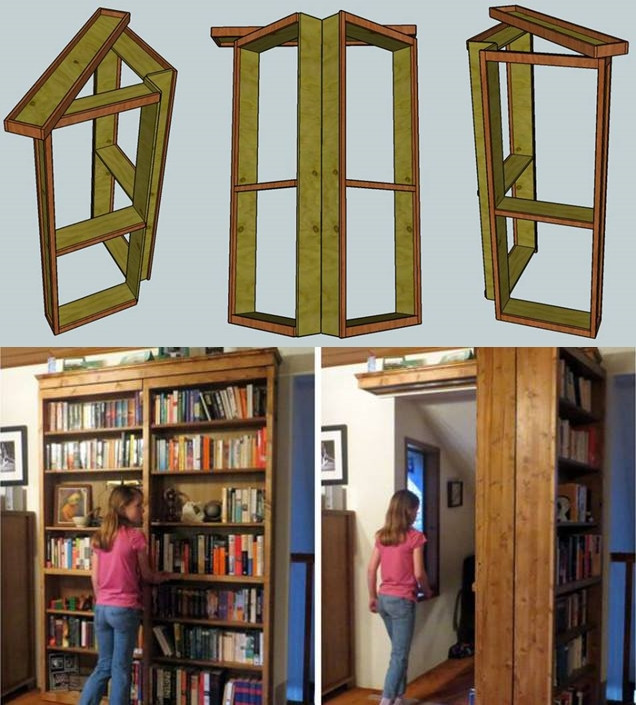 Best ideas about DIY Hidden Door Plans
. Save or Pin Wonderful DIY bo Bookshelf And Secret Door Now.