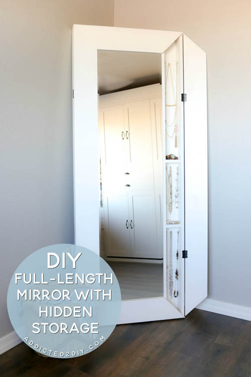 Best ideas about DIY Hidden Storage
. Save or Pin DIY Full Length Mirror with Hidden Storage Addicted 2 DIY Now.