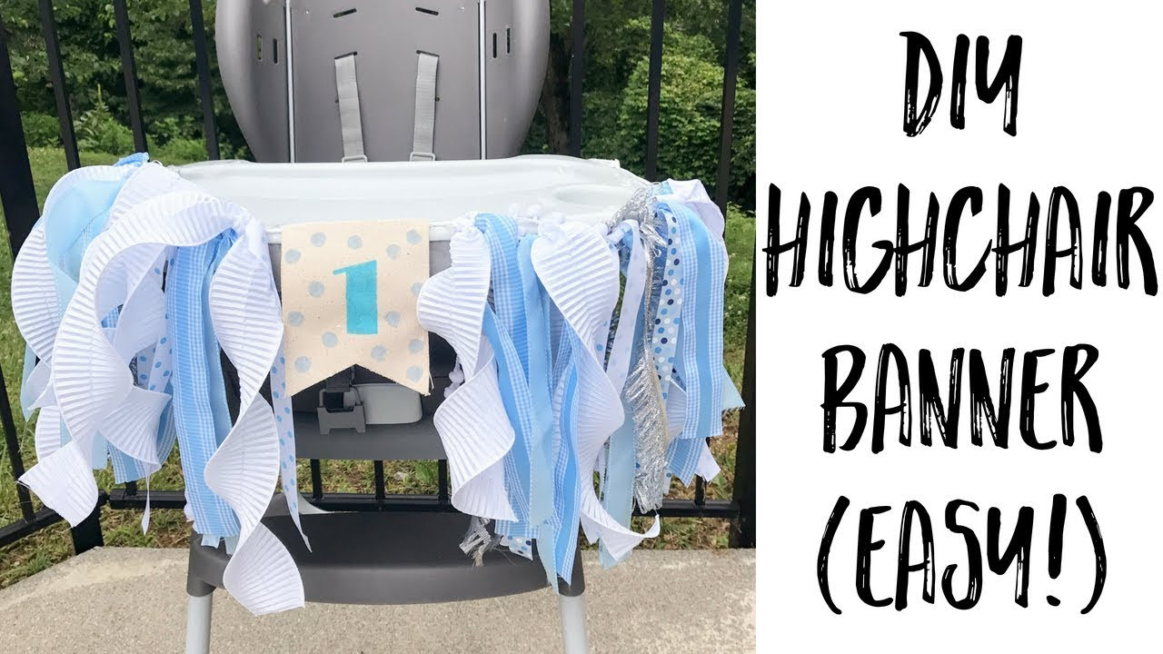 Best ideas about DIY High Chair Banner
. Save or Pin DIY EASY HIGHCHAIR BANNER Now.