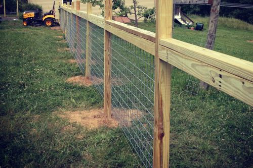 Best ideas about DIY Hog Wire Fence
. Save or Pin Hog Wire and Wood Fence Idea DIY Now.
