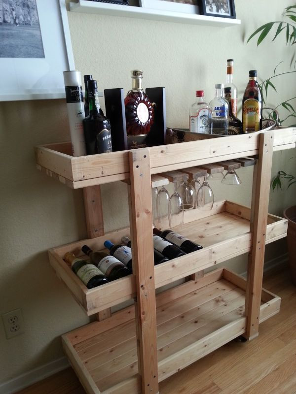 Best ideas about DIY Home Bar Plans
. Save or Pin 14 Inspiring DIY Bar Cart Designs And Makeovers Now.
