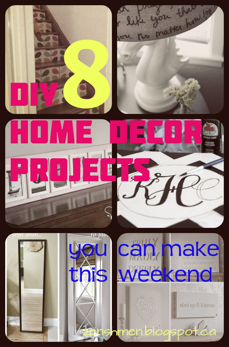 Best ideas about DIY Home Blogspot
. Save or Pin zen shmen 8 DIY Home Decor Projects You Can Make This Now.