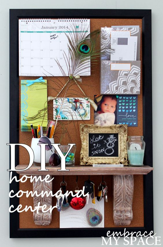 Best ideas about DIY Home Center
. Save or Pin Embrace My Space DIY Home mand Center organization Now.