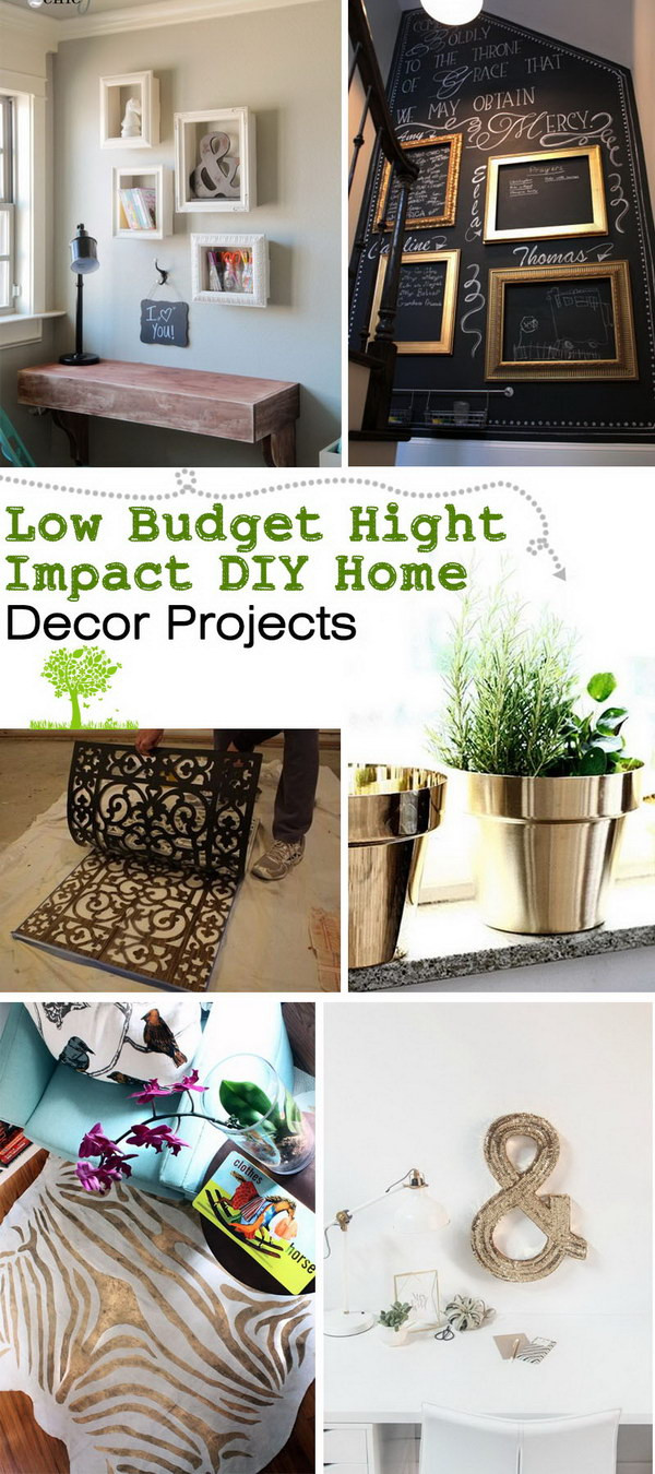 Best ideas about DIY Home Decor Projects
. Save or Pin Low Bud Hight Impact DIY Home Decor Projects Now.