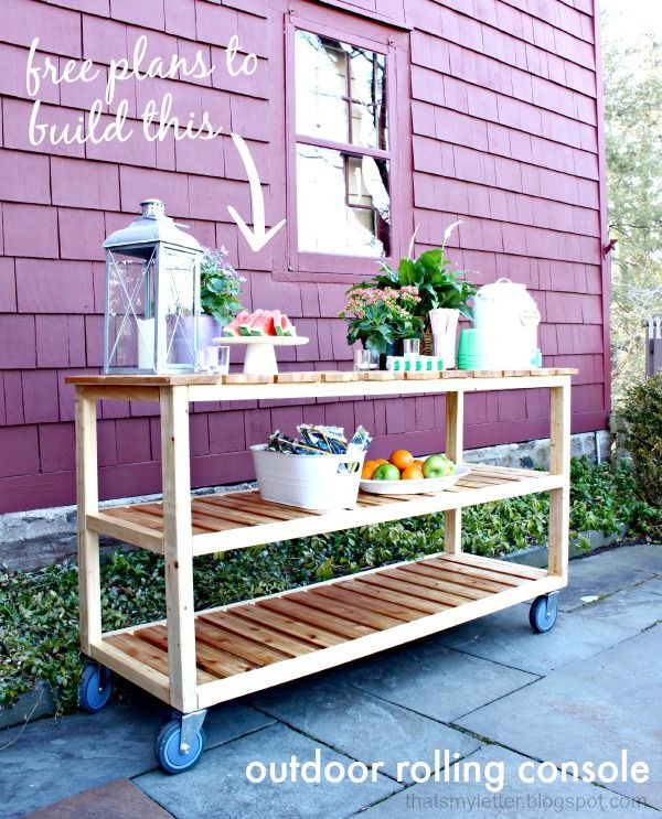 Best ideas about DIY Home Giveaway
. Save or Pin Home Decorating DIY Projects DIY Outdoor Rolling Console Now.