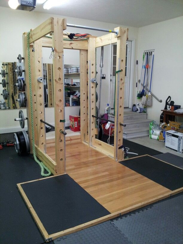 Best ideas about DIY Home Gym
. Save or Pin Squat Rack with lifting platform Now.