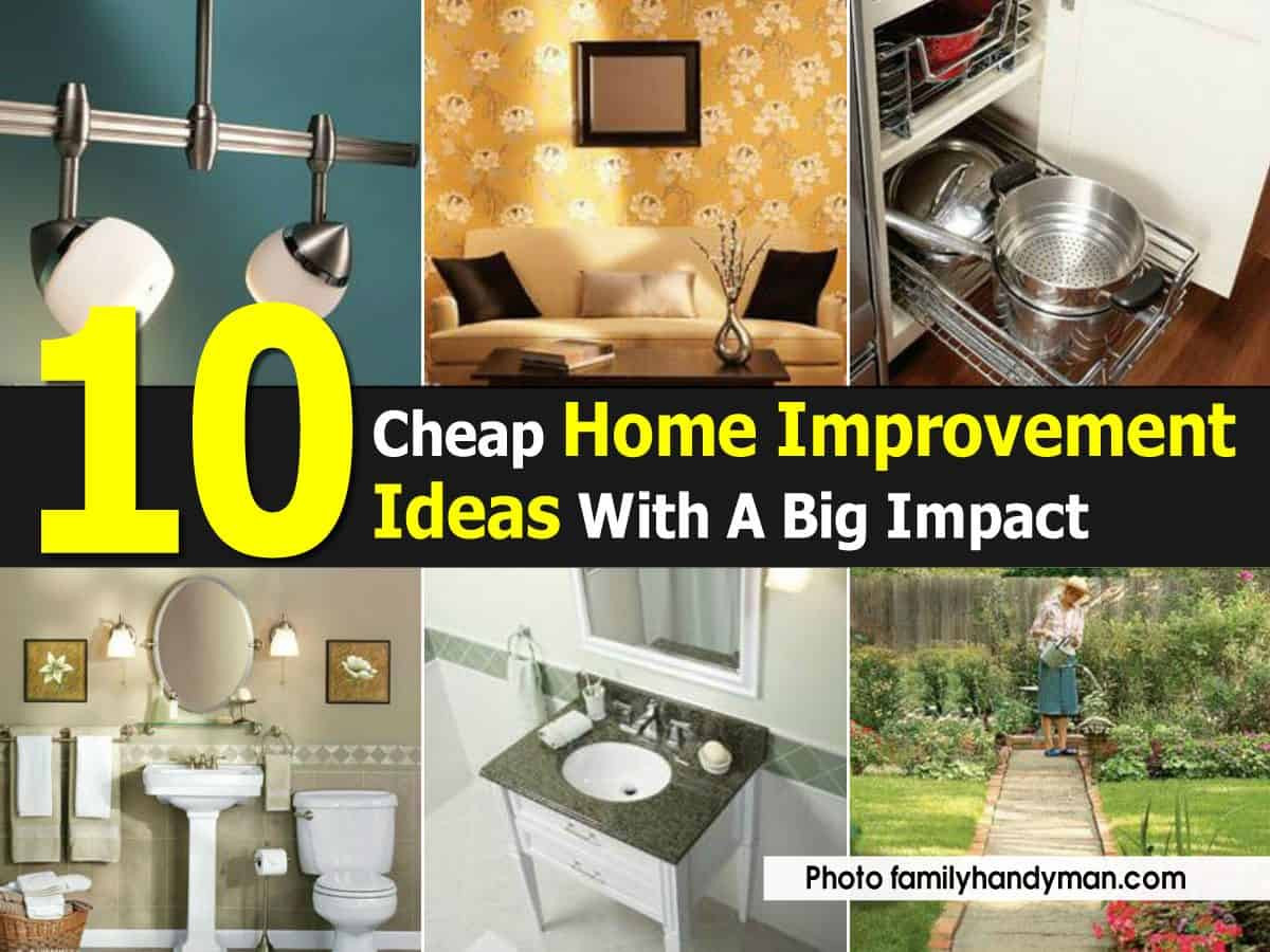 Best ideas about DIY Home Improvement
. Save or Pin 10 Cheap Home Improvement Ideas With A Big Impact Now.
