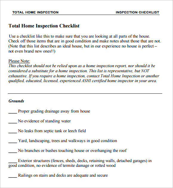 Best ideas about DIY Home Inspection Checklist
. Save or Pin 15 Sample Home Inspection Checklist Templates Now.