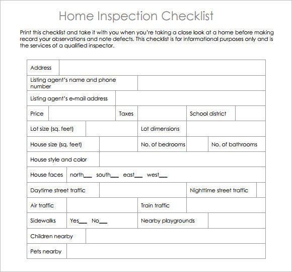 Best ideas about DIY Home Inspection Checklist
. Save or Pin 15 Sample Home Inspection Checklist Templates Now.