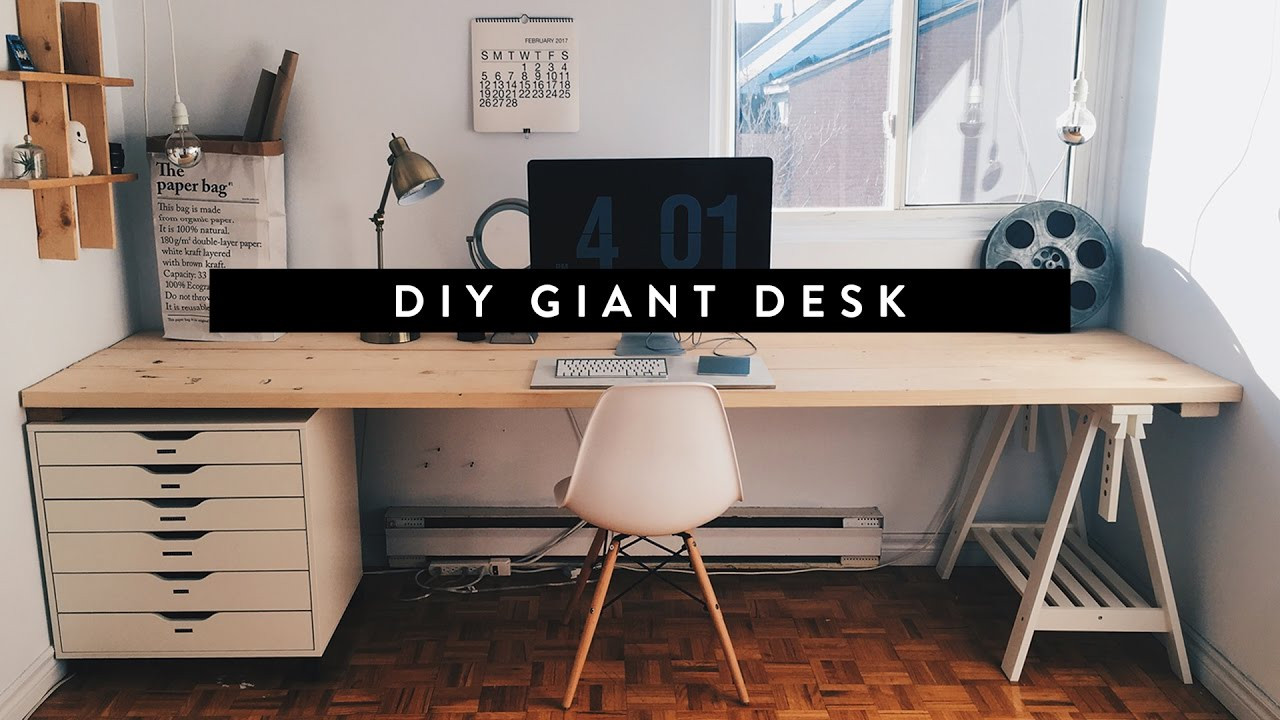 Best ideas about DIY Home Office Desks
. Save or Pin DIY GIANT HOME OFFICE DESK Now.