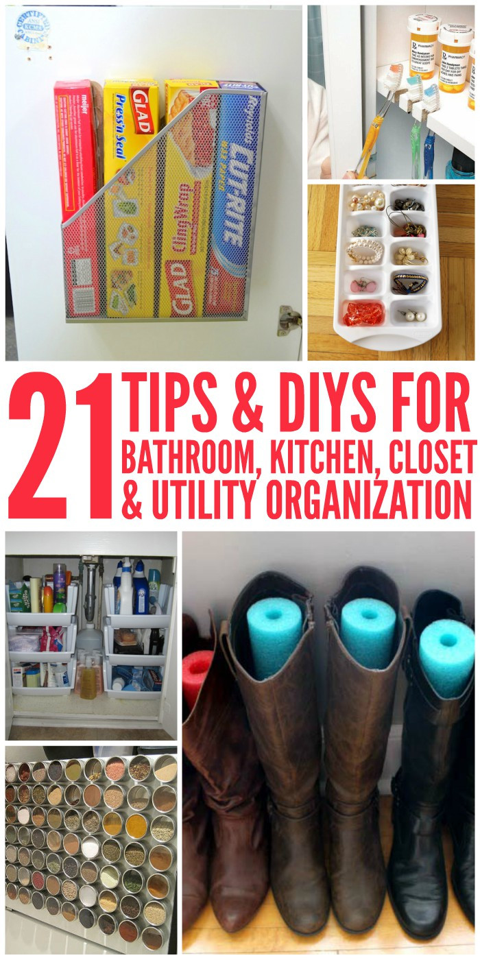 Best ideas about DIY Home Organization Ideas
. Save or Pin 21 Tips and DIY Organization Ideas for the Home Now.