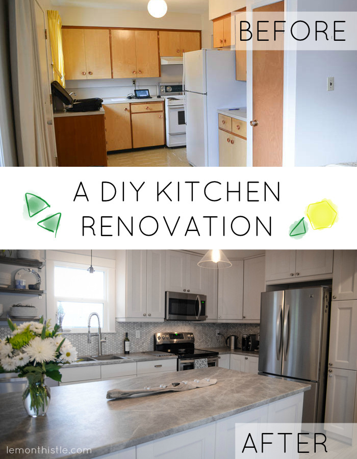 Best ideas about DIY Home Renovation
. Save or Pin Before and After DIY Kitchen Renovation Lemon Thistle Now.