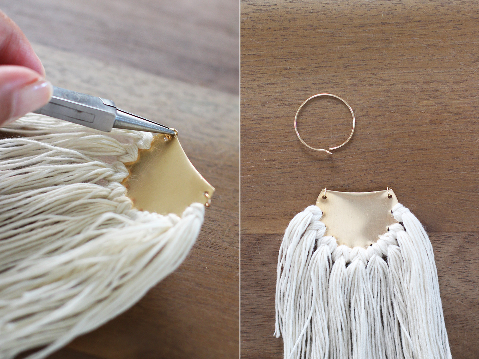 Best ideas about DIY Hoop Earrings
. Save or Pin DIY Brass Fringe Earrings – Honestly WTF Now.