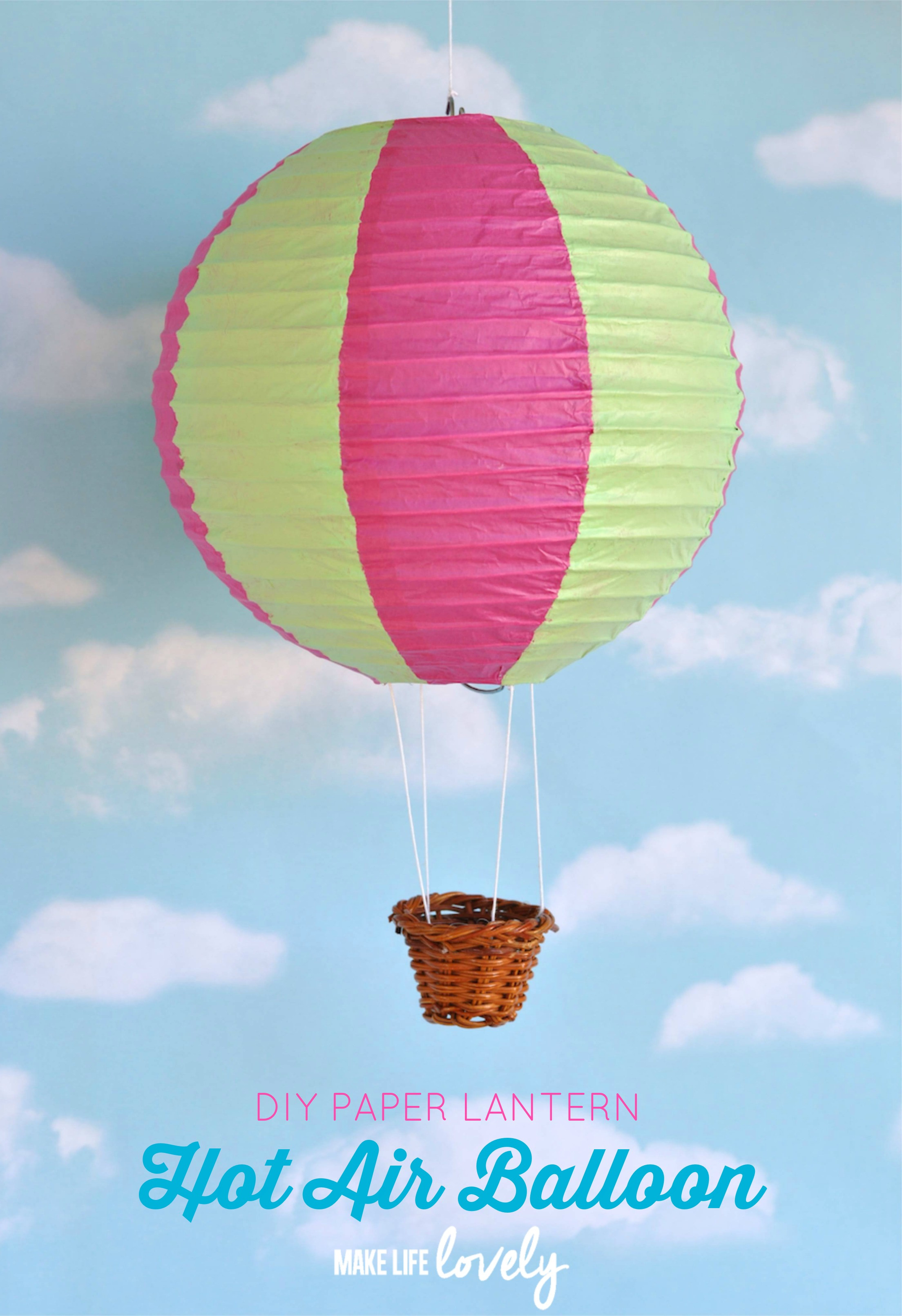 Best ideas about DIY Hot Air Balloon
. Save or Pin Paper Lantern Hot Air Balloons Make Life Lovely Now.