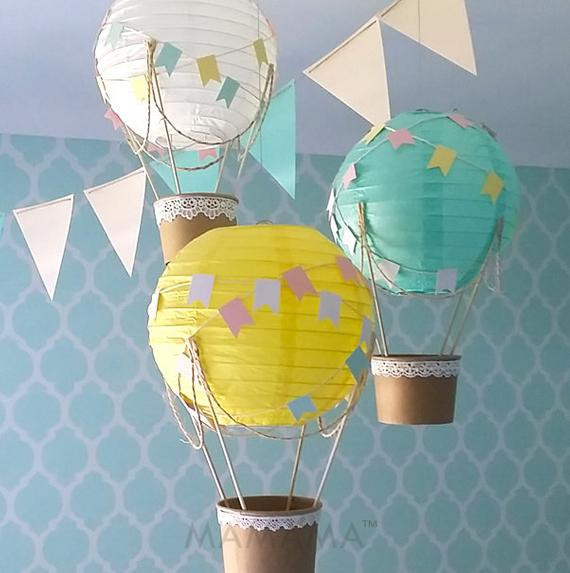 Best ideas about DIY Hot Air Balloons
. Save or Pin Whimsical Hot Air Balloon Decoration DIY kit nursery decor Now.