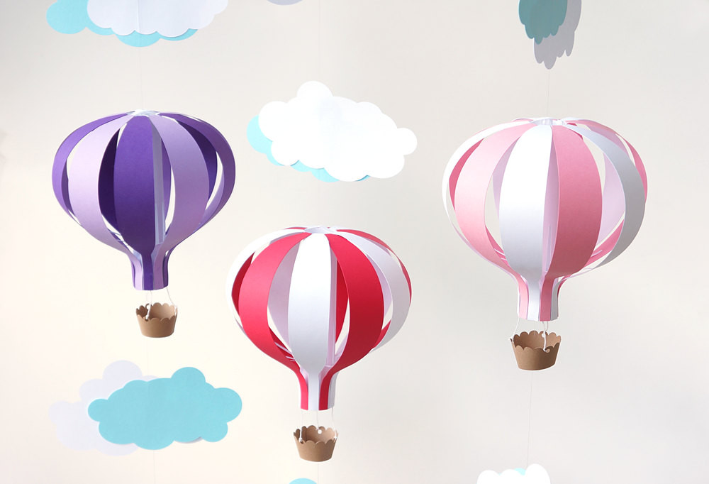 Best ideas about DIY Hot Air Balloons
. Save or Pin Hot Air Balloon Mobile DIY Kit Now.