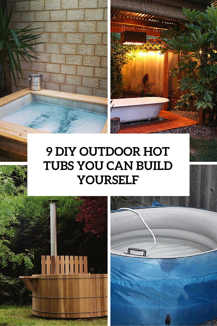 Best ideas about DIY Hot Tub Cover
. Save or Pin 9 DIY Outdoor Hot Tubs You Can Build Yourself Shelterness Now.