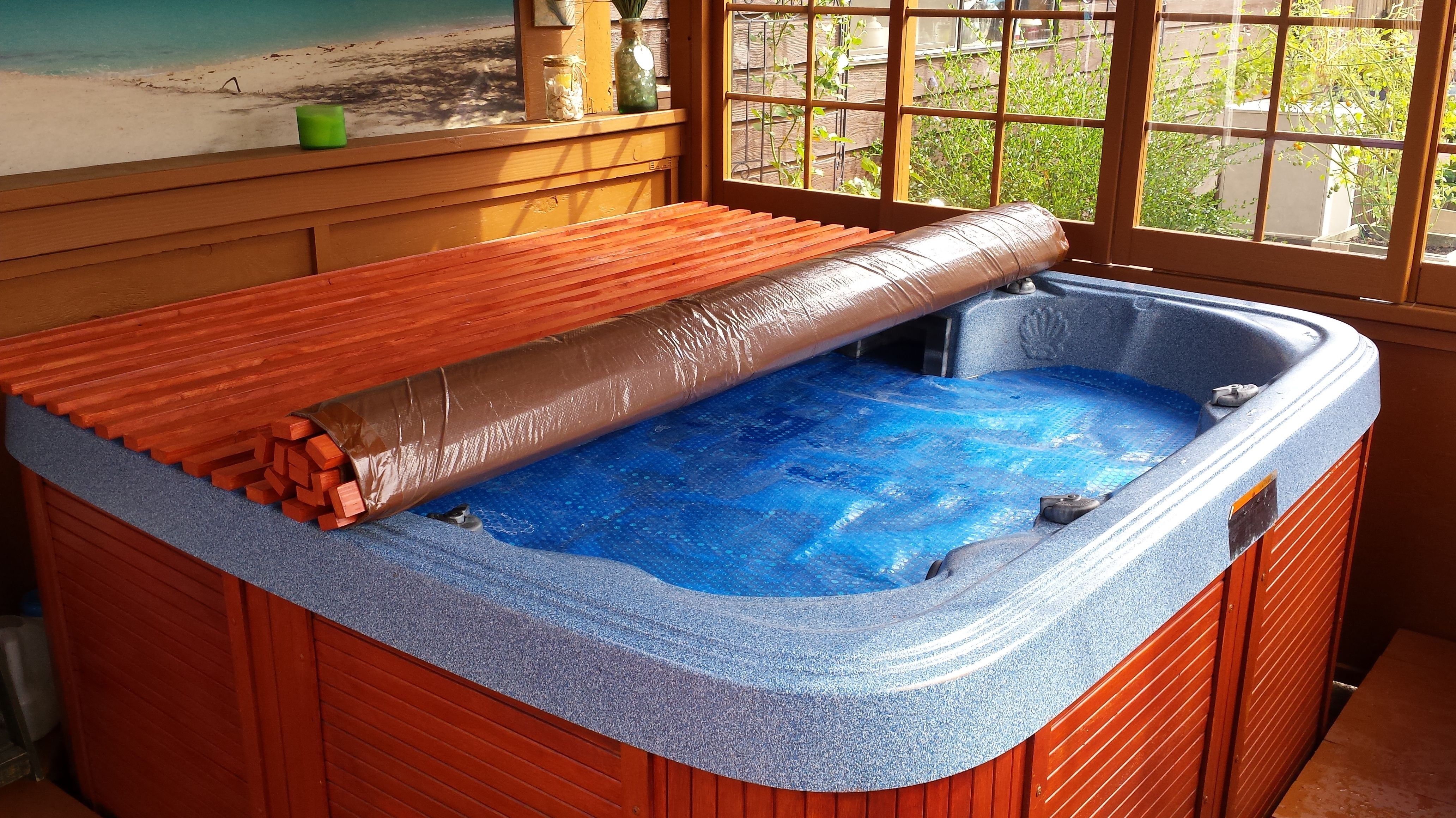 Best ideas about DIY Hot Tub Cover
. Save or Pin DIY HOT TUB COVER Around the house Now.