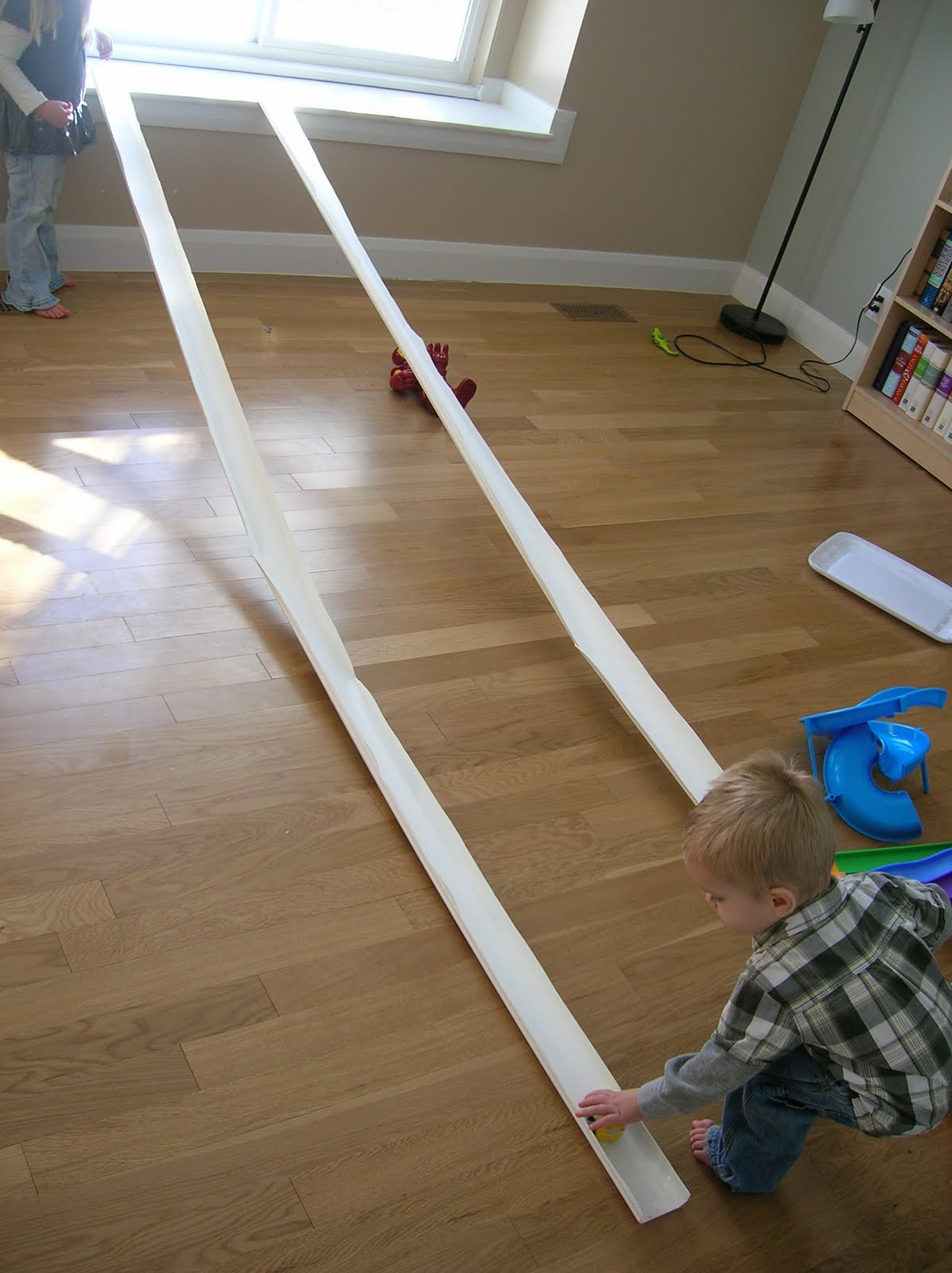 Best ideas about DIY Hotwheels Track
. Save or Pin $5 Rain Gutter Race Track Six Sisters Stuff Now.