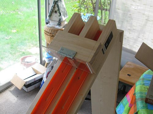 Best ideas about DIY Hotwheels Track
. Save or Pin DIY Hot wheels track and starting gate Now.