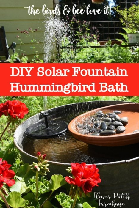 Best ideas about DIY Hummingbird Bath
. Save or Pin DIY Solar Fountain Hummingbird Bath Flower Patch Farmhouse Now.