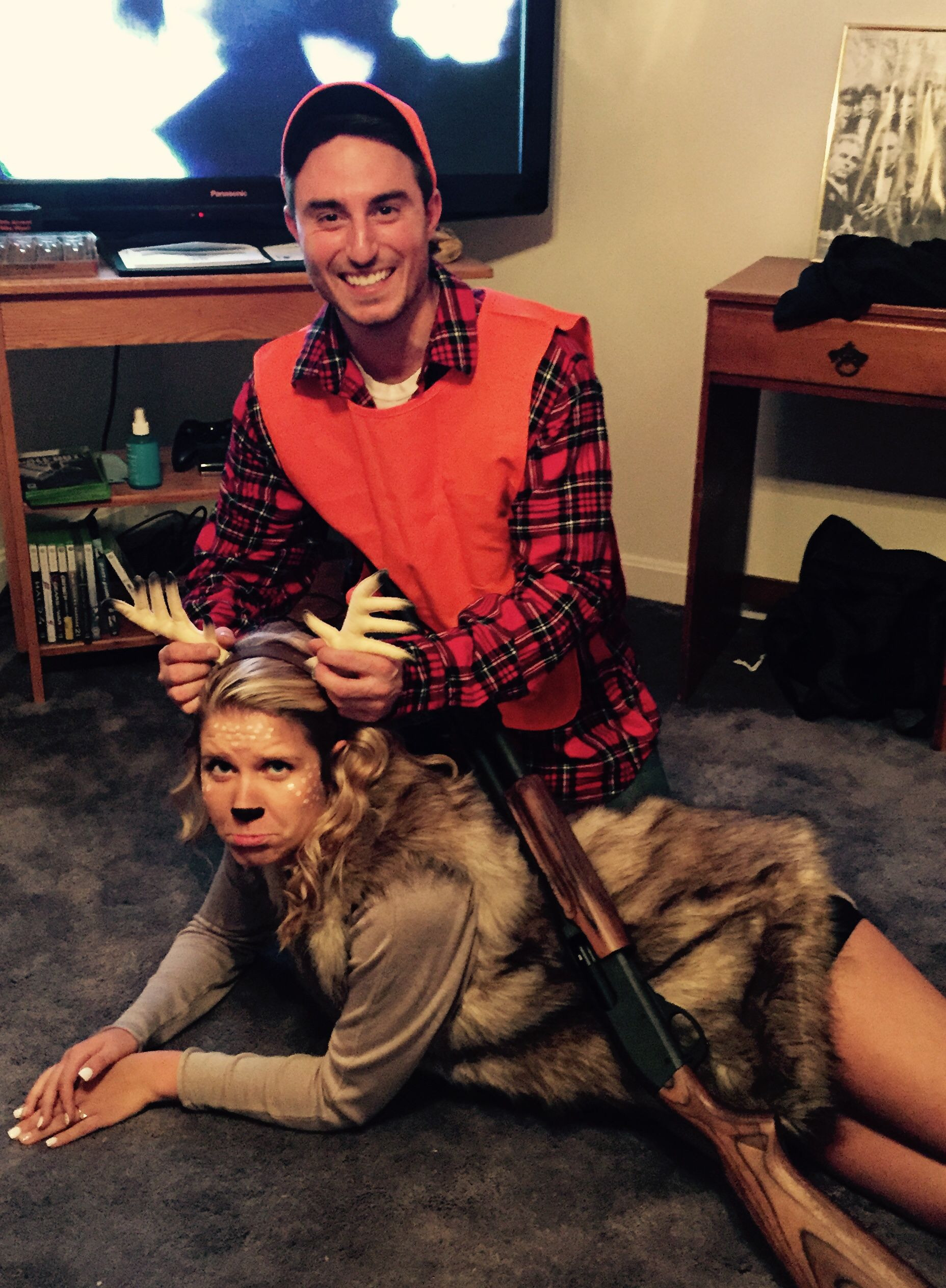 Best ideas about DIY Hunter Costume
. Save or Pin Deer and hunter Halloween costume deer hunter Now.