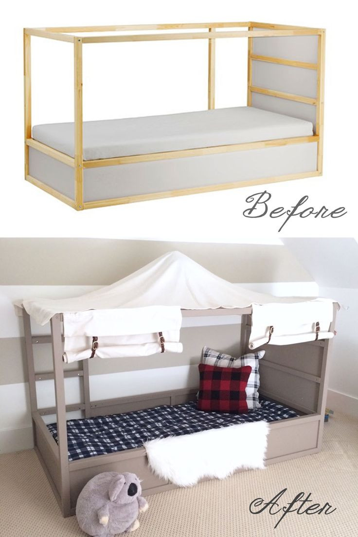 Best ideas about DIY Ikea Bed
. Save or Pin Harlow & Thistle DIY Boy Canopy Bed Ikea Kura Hack Now.