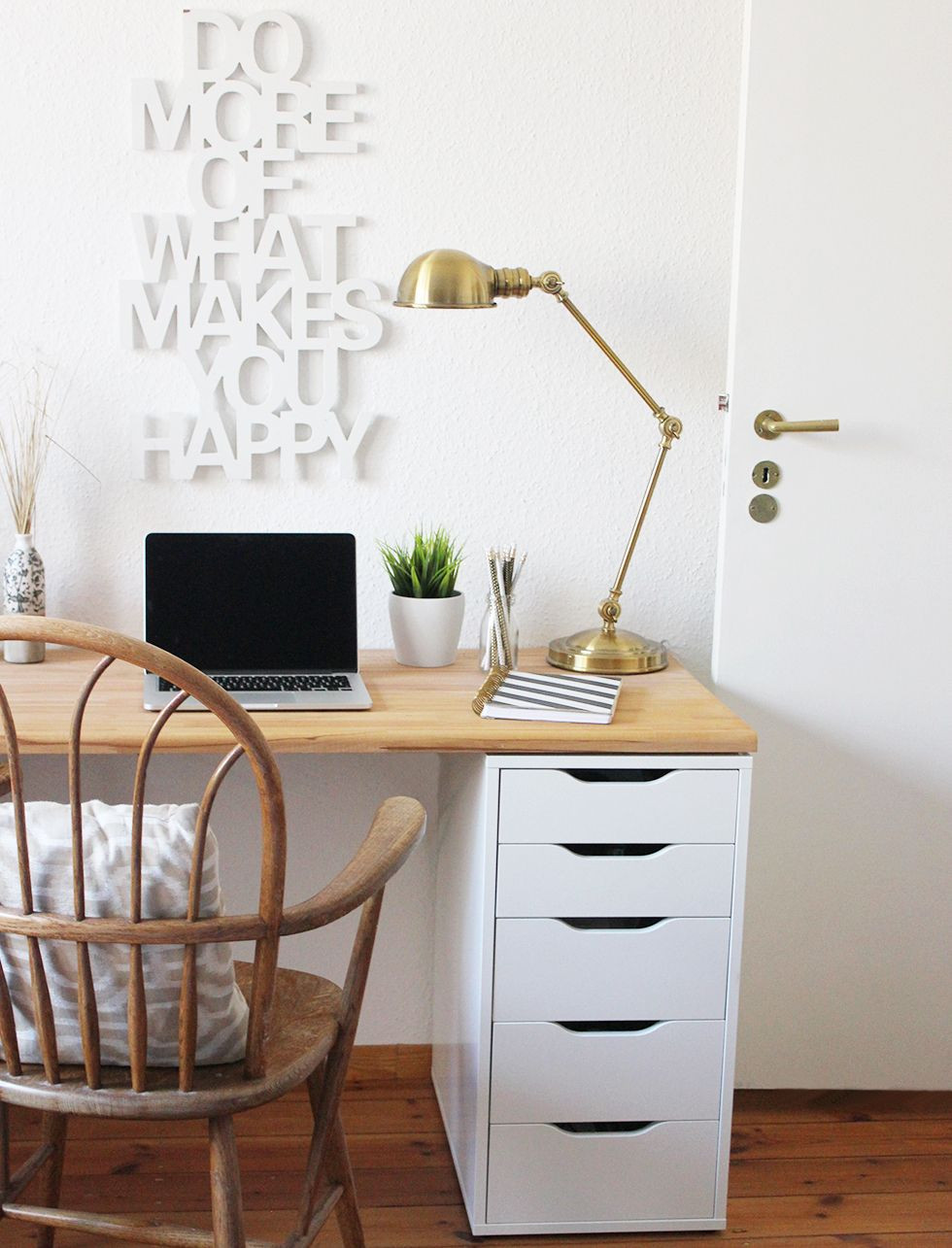 Best ideas about DIY Ikea Desk
. Save or Pin DIY desk for two using Ikea Alex drawer a wooden Now.