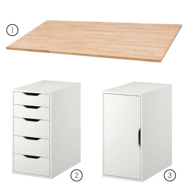 Best ideas about DIY Ikea Desk
. Save or Pin DIY Desk with Ikea Alex Drawer Unit $80 and Storage Unit Now.