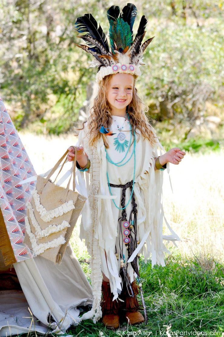 Best ideas about DIY Indian Costume
. Save or Pin Kara s Party Ideas No Sew DIY Sacagawea Indian Halloween Now.