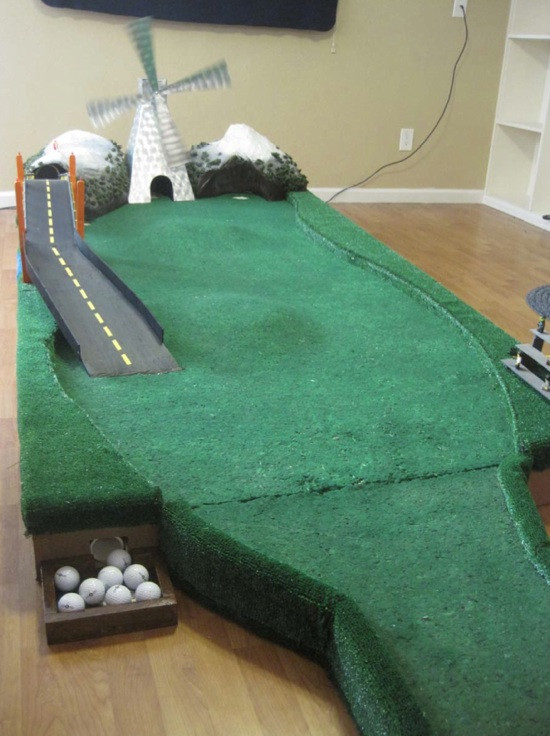 Best ideas about DIY Indoor Putting Green
. Save or Pin DIY Geek Golf variable putting green & wooden 9 hole Now.